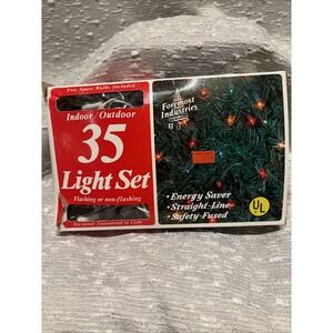 Retro Vintage Christmas Lights Foremost Industries, Pre Owned Works‎